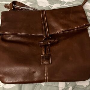 Dooney & Bourke Brown Leather Crossbody Bag